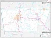 Polk, Ga Carrier Route Wall Map