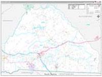 Polk, Nc Carrier Route Wall Map