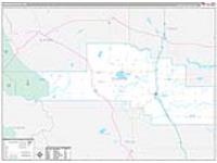 Pondera, Mt Carrier Route Wall Map