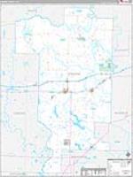 Prairie, Ar Carrier Route Wall Map