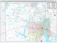 Providence, Ri Wall Map Zip Code