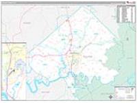 Pulaski, Ky Wall Map Zip Code