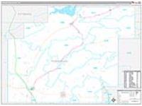 Pushmataha, Ok Carrier Route Wall Map