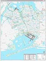 Queens, Ny Carrier Route Wall Map