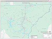 Rabun, Ga Carrier Route Wall Map