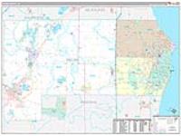 Racine, Wi Carrier Route Wall Map