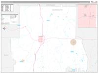Randolph County, GA Zip Code Wall Map Basic Style by MarketMAPS - MapSales