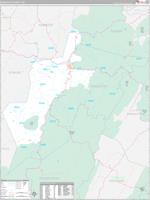 Randolph County, WV Population Zip Code Wall Map by MarketMAPS - MapSales