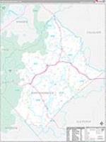 Rappahannock, Va Carrier Route Wall Map