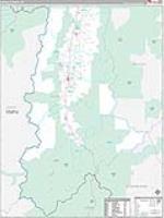 Ravalli, Mt Carrier Route Wall Map
