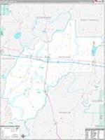 Richland Parish (), La Carrier Route Wall Map
