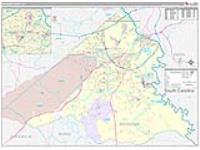 Richmond, Ga Carrier Route Wall Map