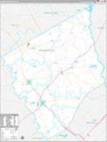 Robertson, Tx Carrier Route Wall Map