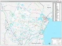 Rockingham, Nh Carrier Route Wall Map