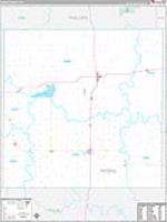 Rooks, Ks Carrier Route Wall Map