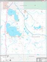 Roscommon, Mi Carrier Route Wall Map