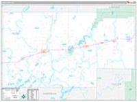 Rusk, Wi Carrier Route Wall Map