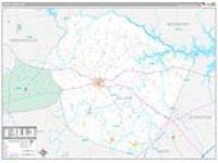 Saluda, Sc Carrier Route Wall Map