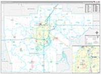 Sangamon, Il Wall Map Zip Code