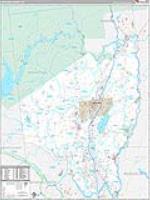 Saratoga, Ny Carrier Route Wall Map
