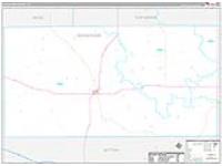 Schleicher, Tx Carrier Route Wall Map