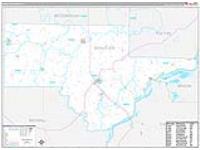 Schuyler, Il Wall Map Zip Code