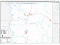 Schuyler, Mo Carrier Route Wall Map