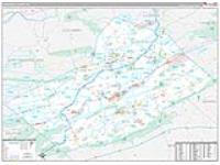 Schuylkill, Pa Carrier Route Wall Map