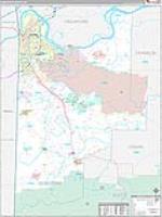 Sebastian, Ar Carrier Route Wall Map