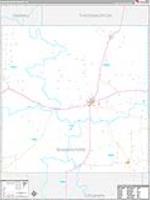 Shackelford, Tx Carrier Route Wall Map