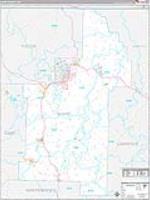 Sharp, Ar Carrier Route Wall Map