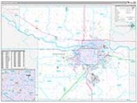 Shawnee, Ks Carrier Route Wall Map