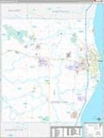 Sheboygan, Wi Carrier Route Wall Map