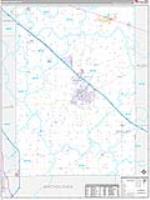 Shelby, In Carrier Route Wall Map