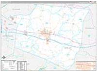 Shelby, Ky Carrier Route Wall Map