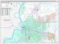 Shelby, Tn Carrier Route Wall Map
