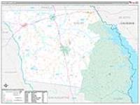 Shelby, Tx Carrier Route Wall Map