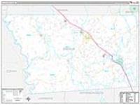 Simpson, Ms Carrier Route Wall Map