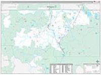 Siskiyou, Ca Carrier Route Wall Map