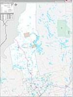 Somerset, Me Carrier Route Wall Map
