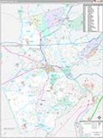 Somerset, Nj Carrier Route Wall Map