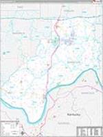 Spencer, In Carrier Route Wall Map