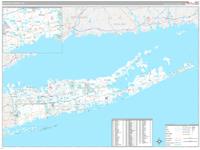Suffolk, Ny Carrier Route Wall Map