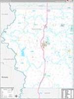 Sullivan, In Carrier Route Wall Map