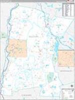 Sullivan, Nh Carrier Route Wall Map