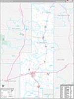 Sunflower, Ms Carrier Route Wall Map