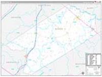 Sussex, Va Carrier Route Wall Map