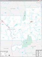 Tallahatchie, Ms Carrier Route Wall Map