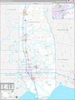 Tangipahoa Parish (), La Carrier Route Wall Map