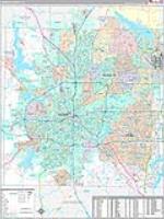 Tarrant, Tx Carrier Route Wall Map